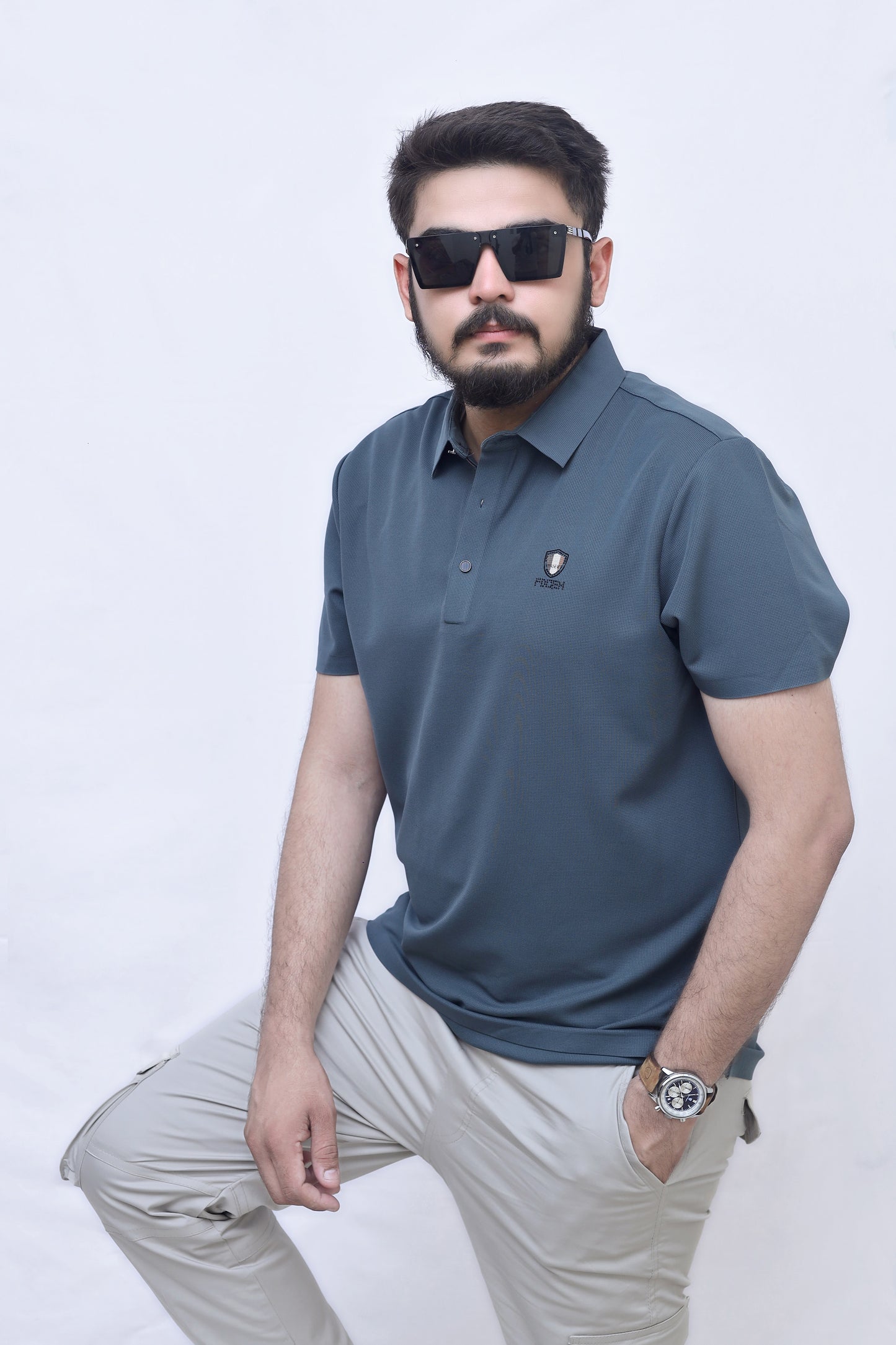 Signature Crest Polo| Imported Summer Classic for Men| Dark Green