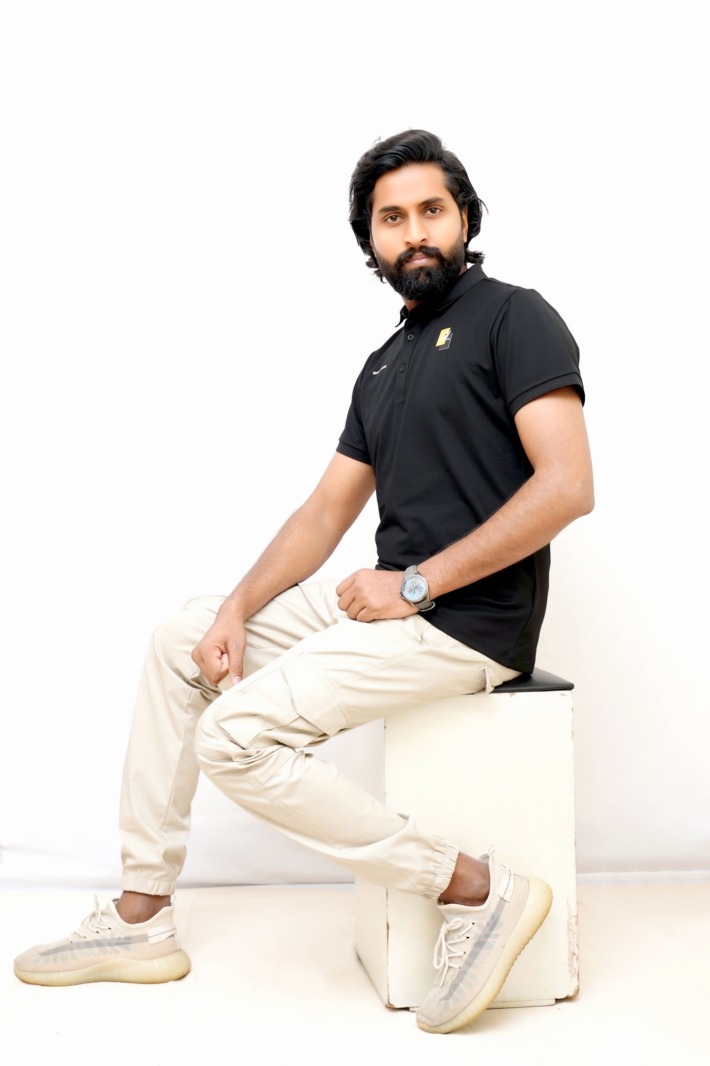 Premium Imported China Cotton Polo – Perfect for Summer-Black