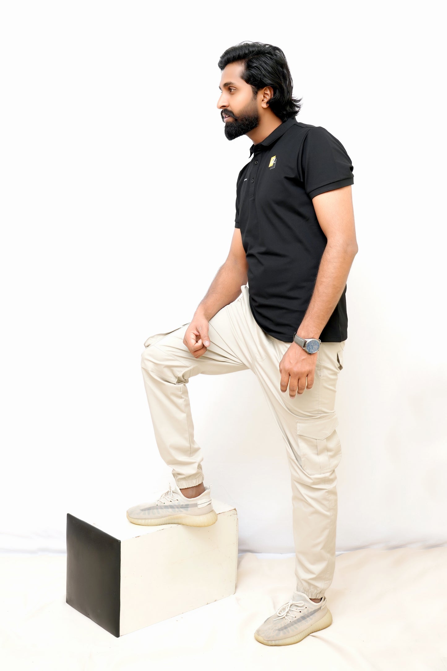 Premium Imported China Cotton Polo – Perfect for Summer-Black
