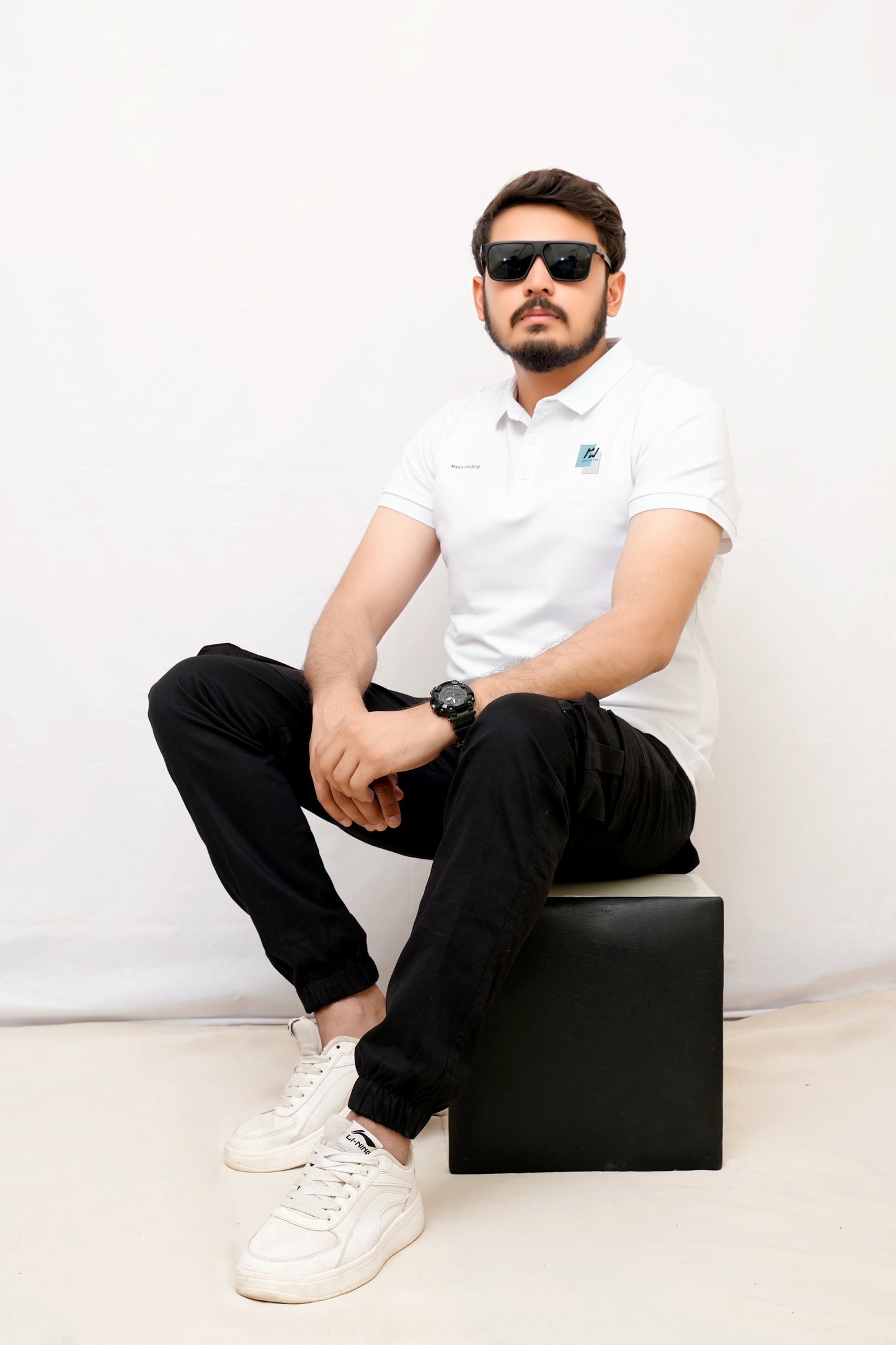Premium Imported China Cotton Polo – Perfect for Summer-White