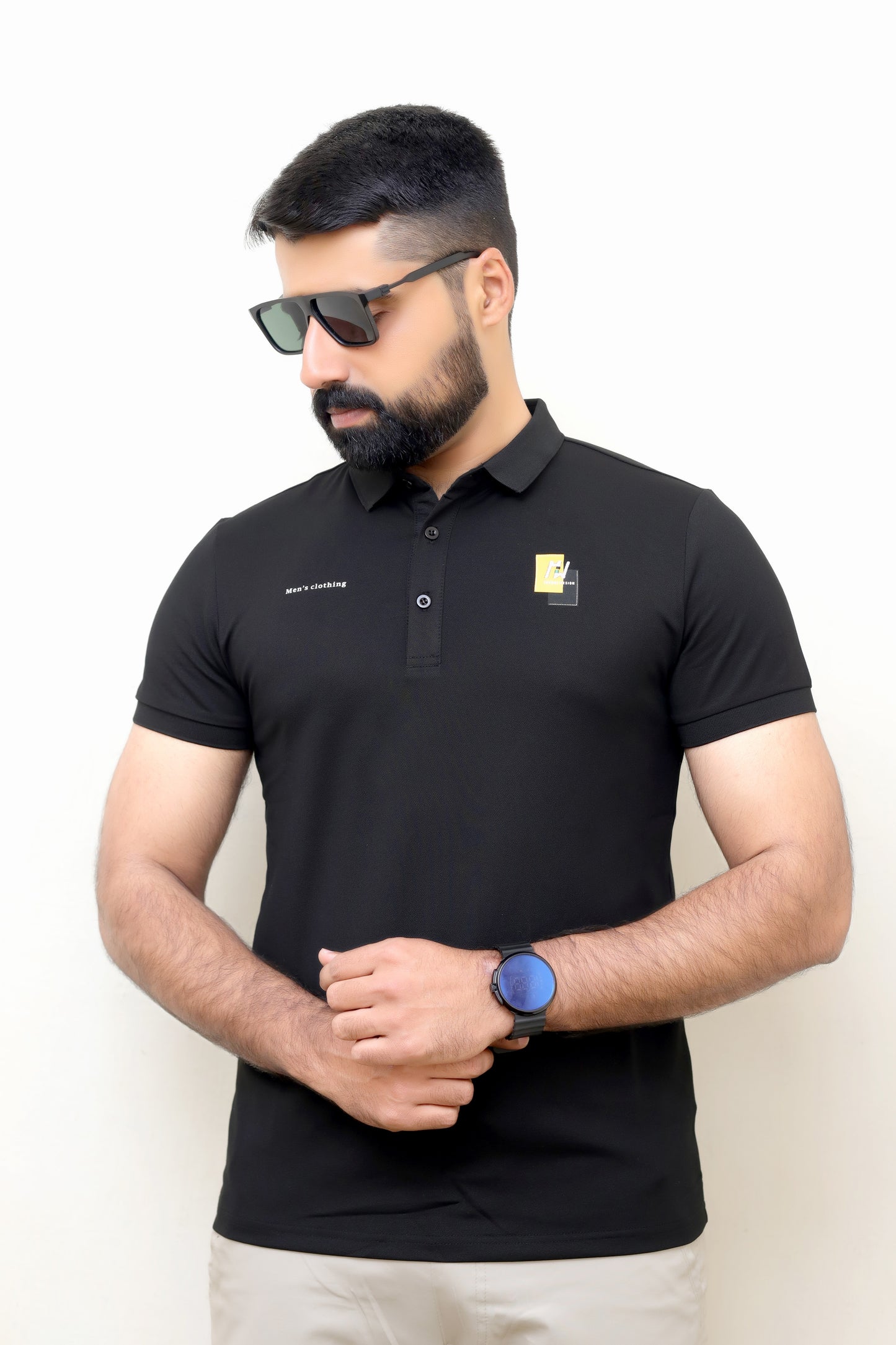 Premium Imported China Cotton Polo – Perfect for Summer-Black