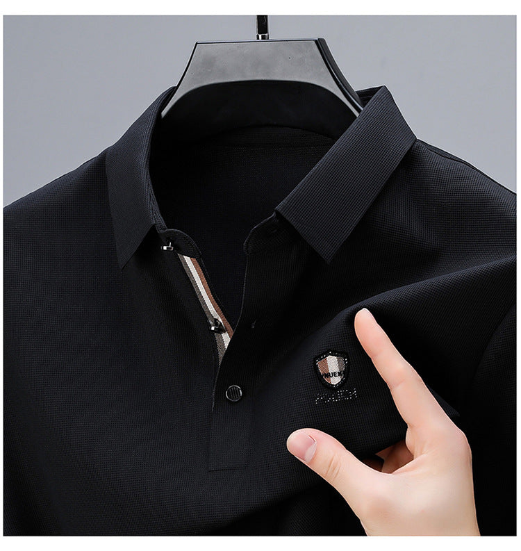 Signature Crest Polo| Imported Summer Classic for Men| Jet Black