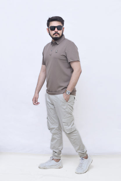 Signature Crest Polo| Imported Summer Classic for Men| Coffee Color