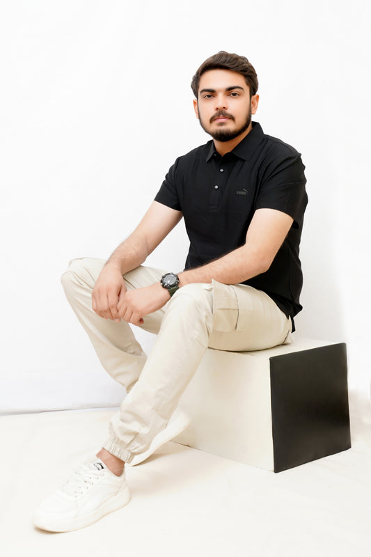 Premium Puma Polo –China Cotton, Stylish Black