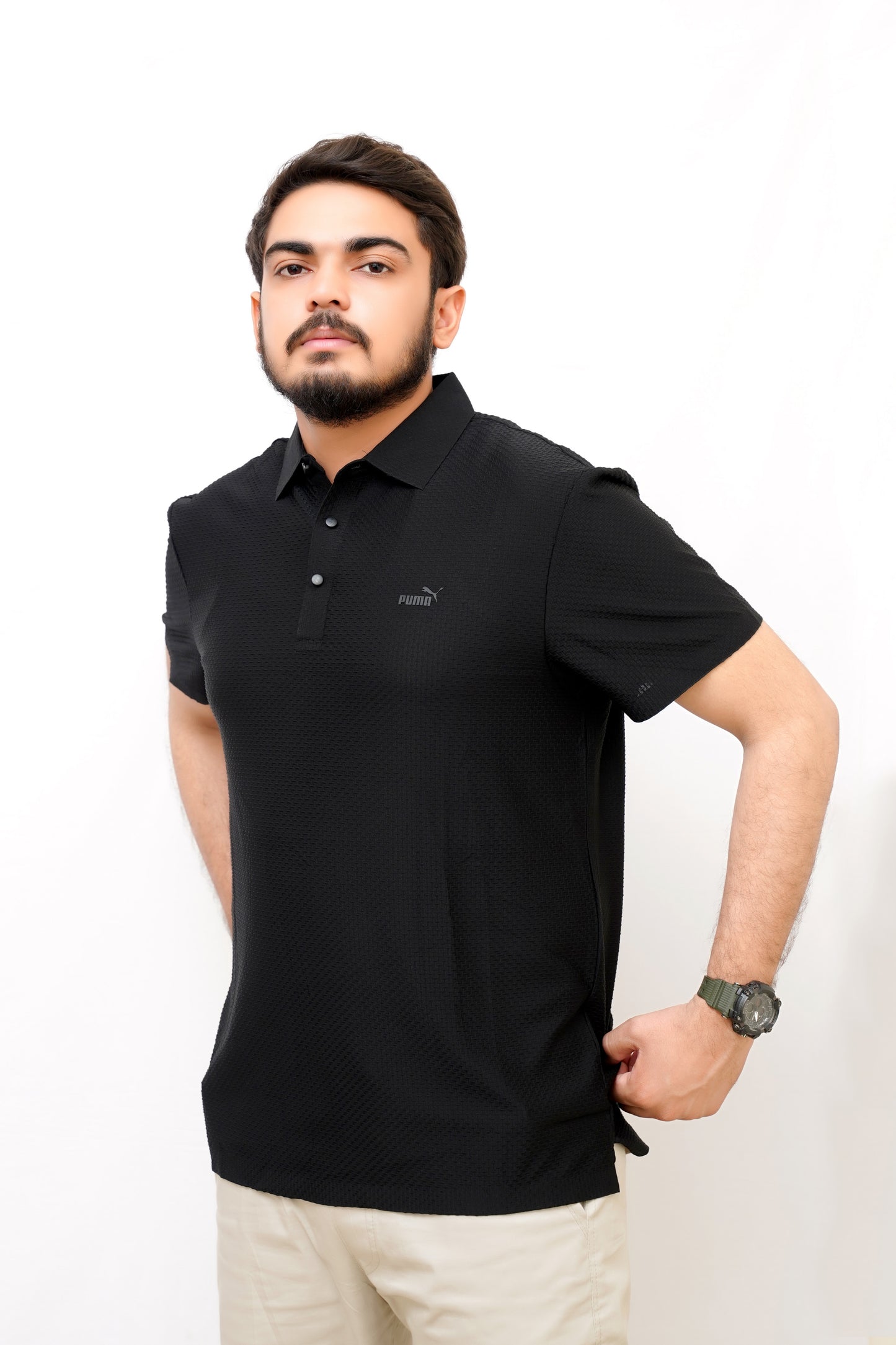 Premium Puma Polo –China Cotton, Stylish Black