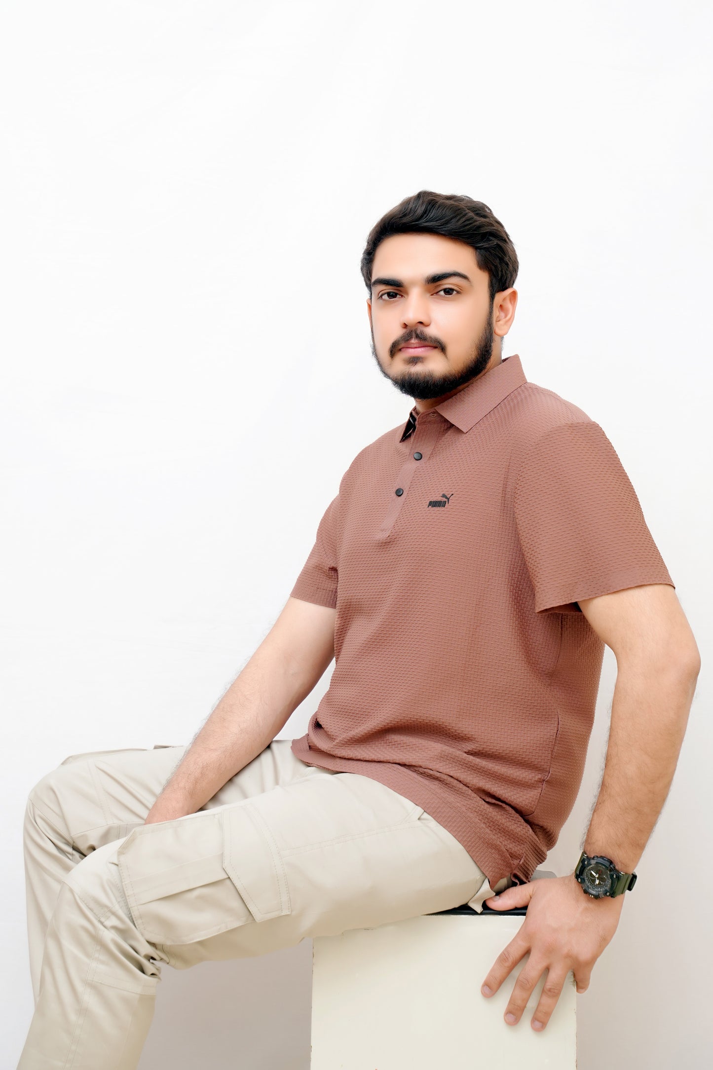 Premium Puma Polo –China Cotton, Stylish, Rose Gold