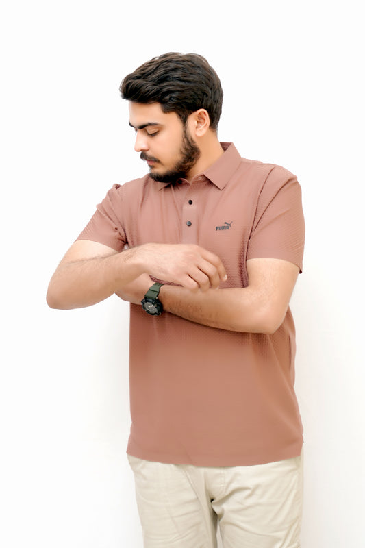 Premium Puma Polo –China Cotton, Stylish, Rose Gold