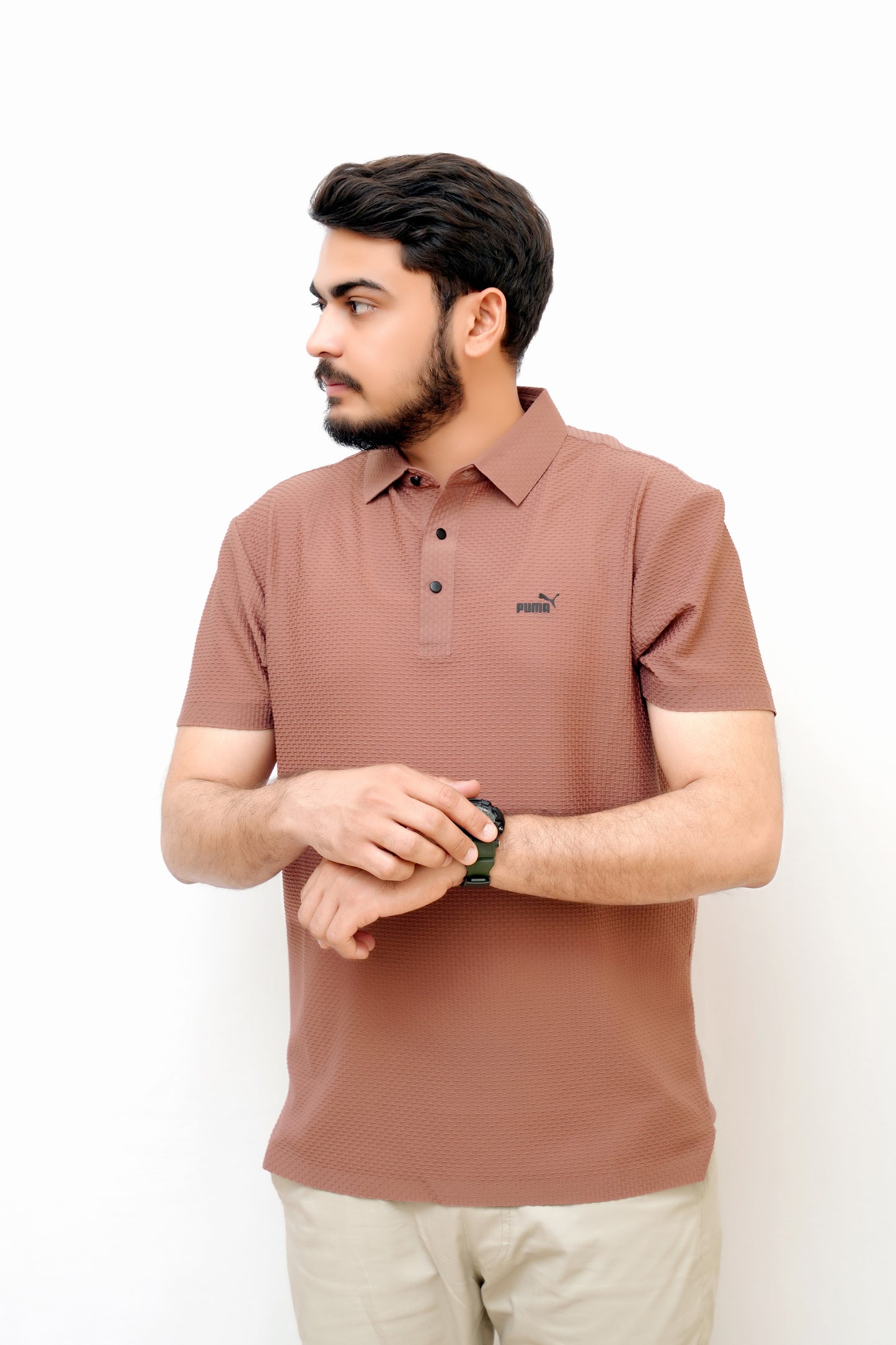Premium Puma Polo –China Cotton, Stylish, Rose Gold