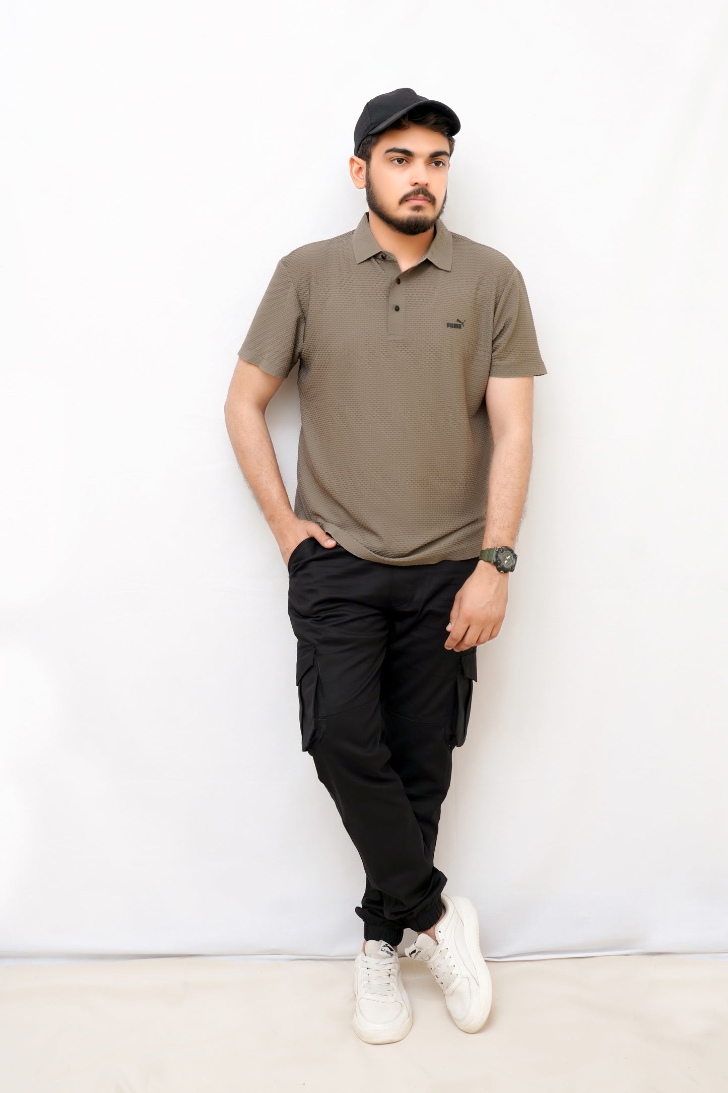 Premium Puma Polo –China Cotton, Stylish ,Gray