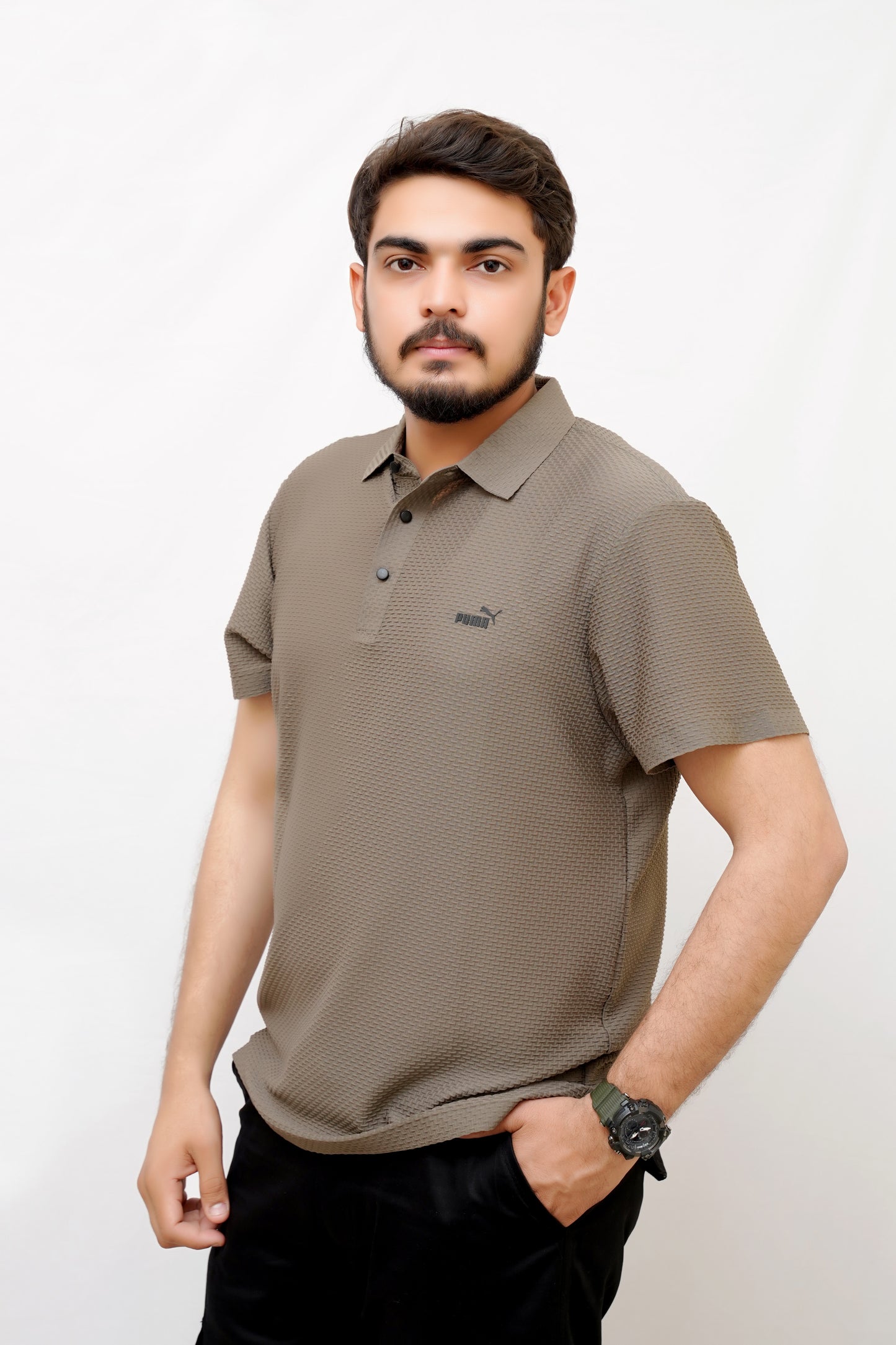 Premium Puma Polo –China Cotton, Stylish ,Gray