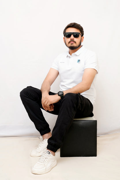 Premium Imported China Cotton Polo – Perfect for Summer-White