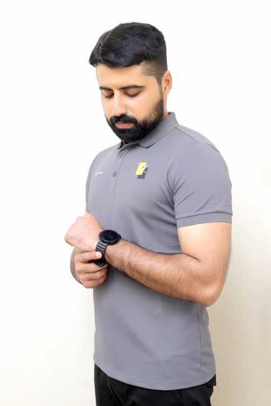 Premium Imported China Cotton Polo – Perfect for Summer-Gray