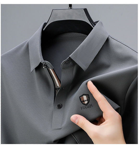 Signature Crest Polo| Imported Summer Classic for Men| Grey Color