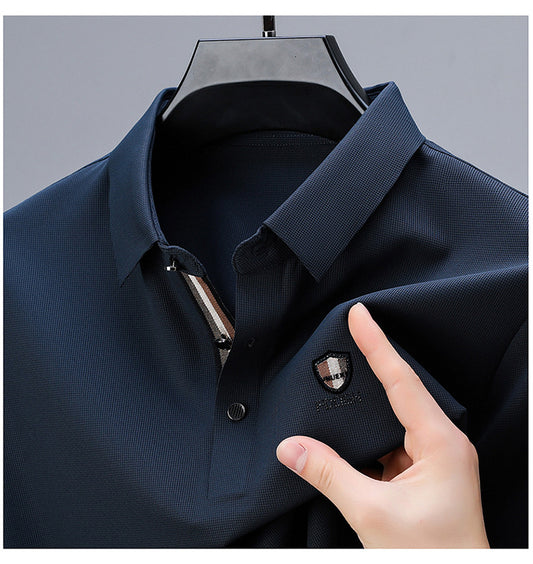 Signature Crest Polo| Imported Summer Classic for Men| Navy Blue